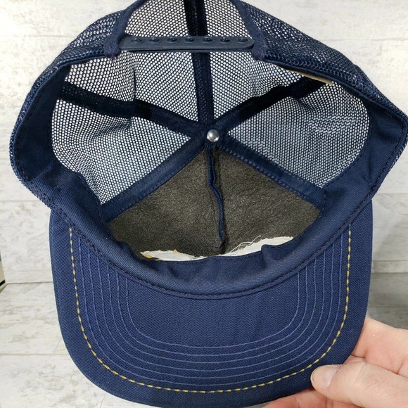 Vintage Bass Anglers Sportsman Society Trucker Hat Fishing Cap Mesh Snapback USA - Picture 8 of 11